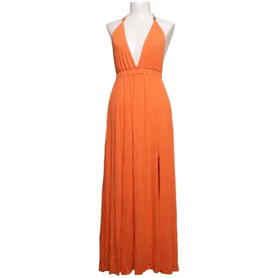 Halternek jurk (Oranje) van Trendy Elastaan, Viscose