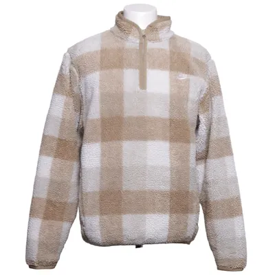 Fleece sweater (Beige, White) from Nike Polyester
