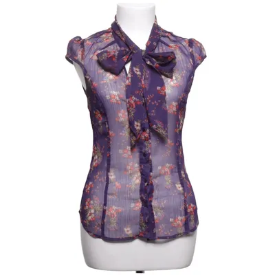 Sløjfebluse (Lilla, Flerfarvet) fra Miss Selfridge Polyester