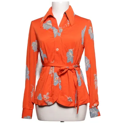 Slå-om bluse (Orange, Flerfarvet) fra Diana Gallesi