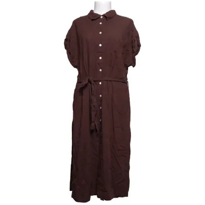 Skjortekjole (Brun) fra Hema Linned, Viscose