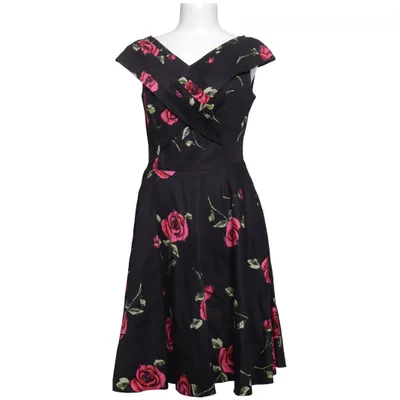 Kjole (Sort, Rød, Grøn) fra Blackbutterfly Bomuld, Elastan, Polyester
