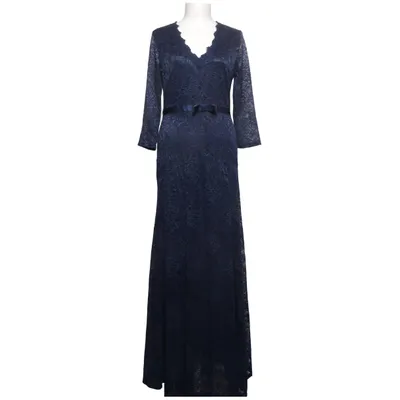 Evening gown (Blue) from Miusol Elastane, Polyamide