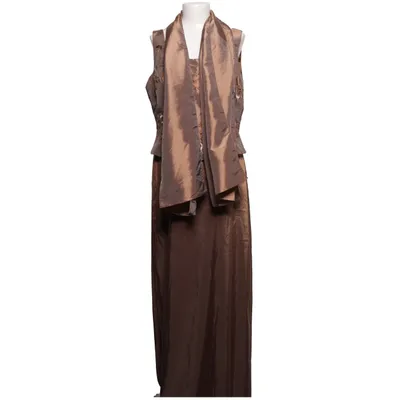 Robe de soirée (Marron) de Magic M Polyester, Viscose