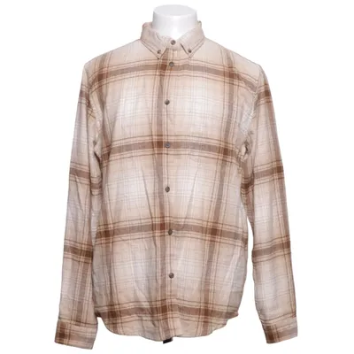 Flanellskjorta (Beige, Vit, Brun) från S.C.W Återvunnen bomull, Återvunnen polyester