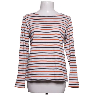 Lange mouwen shirt (Wit, Blauw, Oranje) van Petit Bateau Katoen
