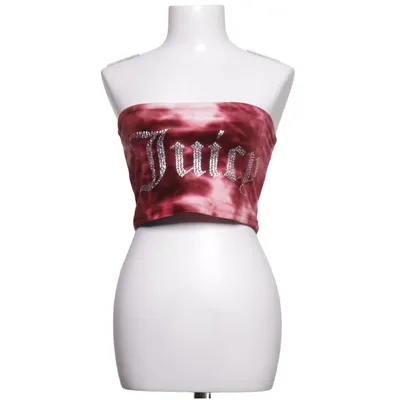 Tube top (Rood, Roze) van Juicy Couture Elastaan, Polyester