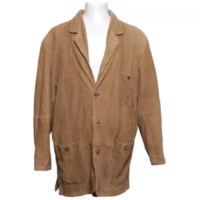 Veste en cuir (Marron) de Camel Shop Cuir, Polyester