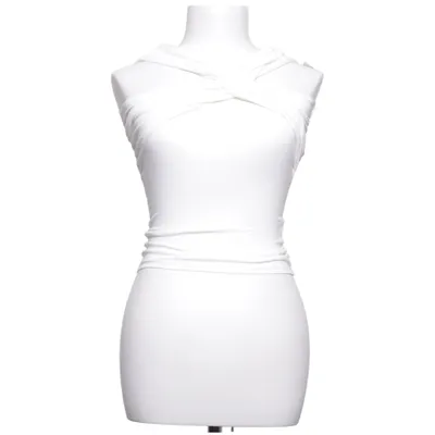 Top (Wit) van Gina Tricot Elastaan, Viscose