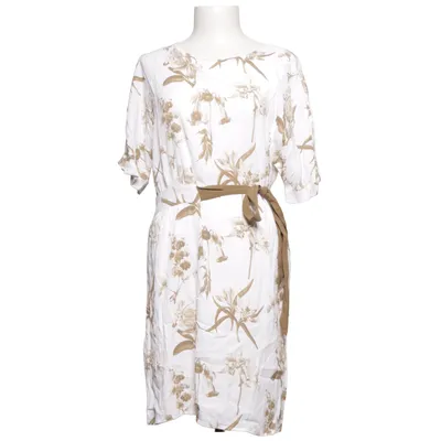 Jurk (Wit, Bruin) van Yaya Women Viscose