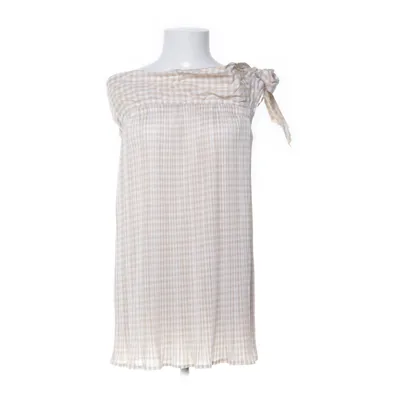 Tank Top (White, Beige) from Pleats Please Cotton, Polyester