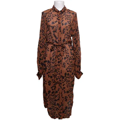 Skjortekjole (Brun, Sort) fra Part Two Viscose