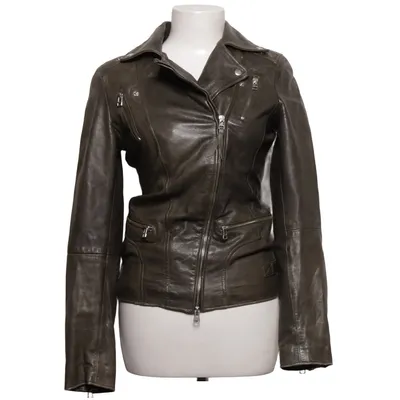 Bikerjacke (Grün) von Cigno Nero Leder, Polyester