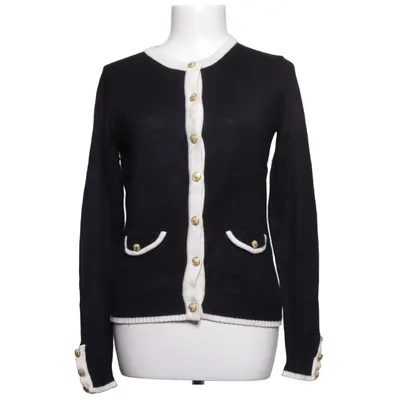 Cardigan (Noir, Blanc) de Mango Suit Coton, Polyamide, Viscose, Laine
