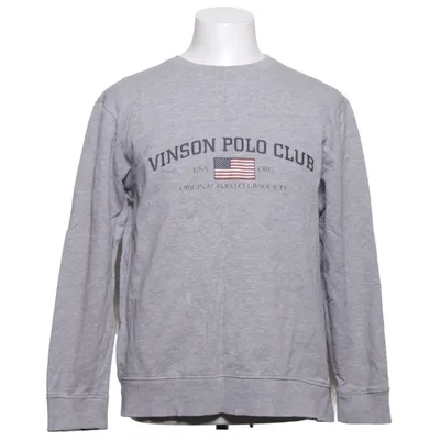Collegetröja (Grå) från Vinson Polo Club Bomull, Viskos
