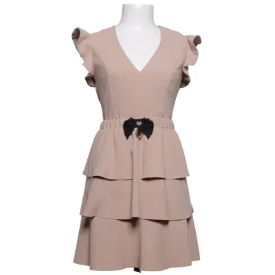 Kjole (Beige) fra Elisabetta Franchi Acetat, Polyester