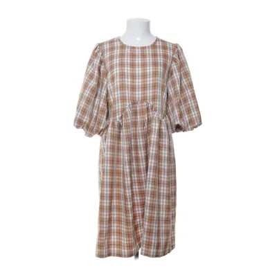 Dress (Brown, White) from Selected Femme Polyester