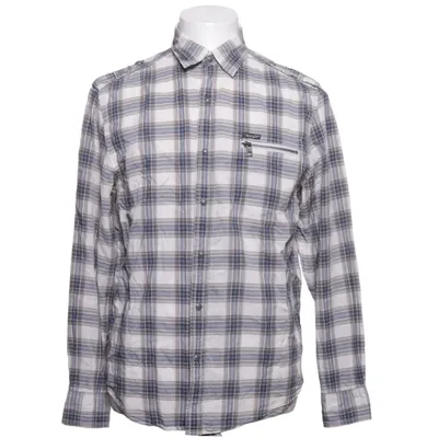 Flanellen overhemd (Blauw, Grijs, Wit) van WilliamRast Katoen, Elastaan