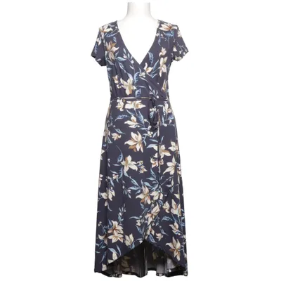 Wrap dress (Blue, Multicolored) from Soul River Elastane, Polyester