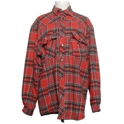 Flanellen overhemd (Rood, Zwart, Meerkleurig) van Worker Katoen, Polyester