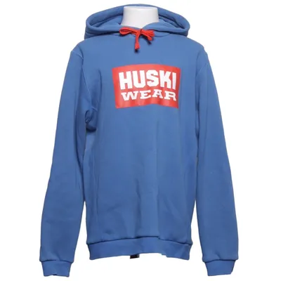 Huvtröja (Blå, Röd) från Huski Wear Bomull, Elastan, Polyester