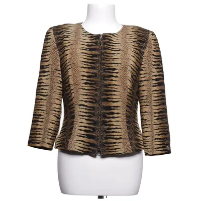 Veste (Marron, Noir) de Joseph Ribkoff Acétate, Élasthane, Polyester