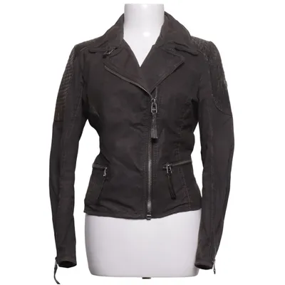 Biker jacket (Gray, Green) from Gipsy Cotton, Leather