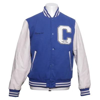 Veste universitaire (Bleu, Blanc) de Originals by Jack & Jones Polyester, Laine