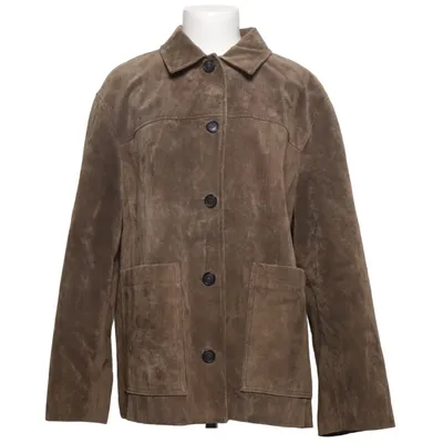 Läderjacka (Brun) från Zara Leather Collection Skinn