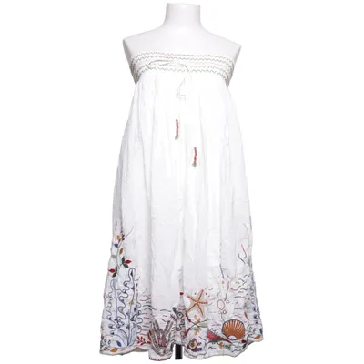 Maxi dress (White, Multicolored) from Zara Cotton