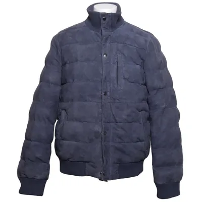 Bomberjakke (Blå) fra King x Jofama Akryl, Elastan, Læder, Polyester