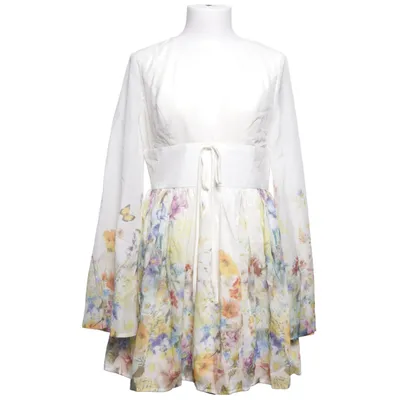 Dress (White, Multicolored) from Cider Polyester