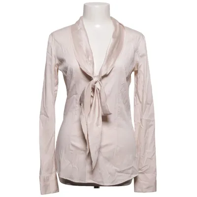 Pussy bow blouse (Beige) from Aglini Cotton, Elastane, Polyamide