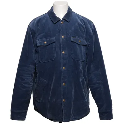 Overshirt (Blauw) van Brixton Katoen, Imitatiebont, Polyester