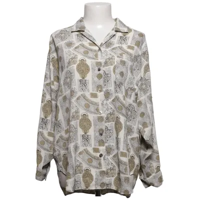 Blouse (White, Brown) from Vienna