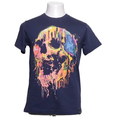 T-shirt (Blå, Flerfärgad) från Cluster Bomull, Återvunnen polyester