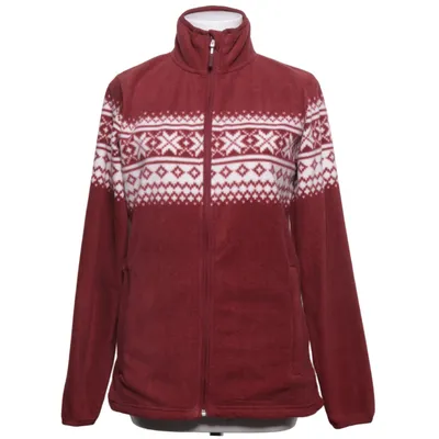 Fleecejakke (Rød, Hvid) fra High Mountain Polyester
