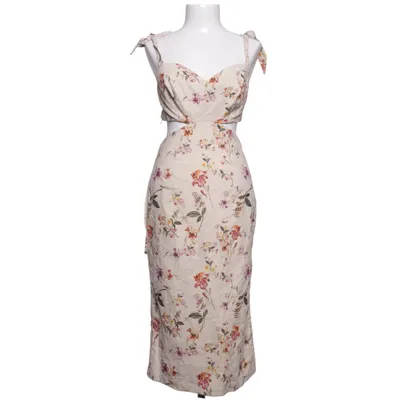Dress (Beige, Multicolored) from By Malina Cotton, Linen, Viscose