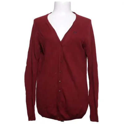 Cardigan (Rouge) de Fred Perry Angora, Cachemire, Polyamide, Viscose, Laine