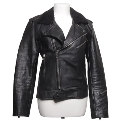 Biker jacket (Black) from Deadwood Leather, Polyester