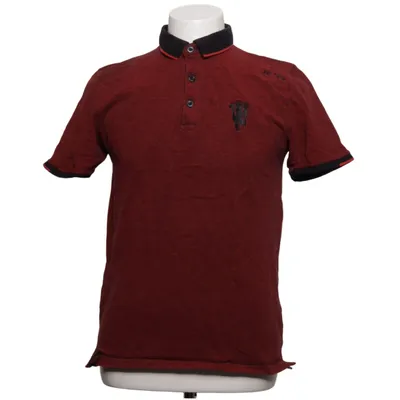 Poloshirt (Rot, Schwarz) von Manchester United Baumwolle