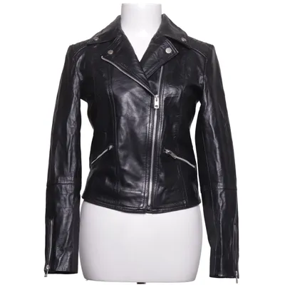 Veste de motard (Noir) de Barneys Originals Cuir