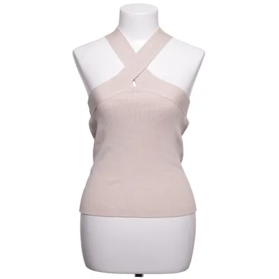 Halterneck top (Beige) fra Mango