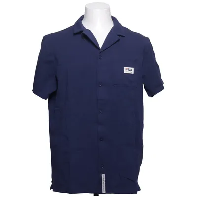 Kortärmad skjorta (Blå) från Fila Bomull, Elastan
