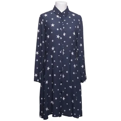Robe chemise (Bleu, Blanc) de Sophia Élasthane, Polyester, Viscose