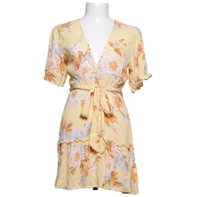 Wrap dress (Yellow, Multicolored) from Billabong Viscose