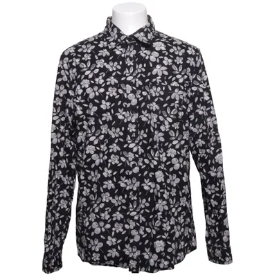 Shirt (Black, White) from Dressmann Cotton, Elastane