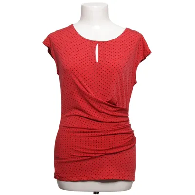 Top (Red, Black) from New York & Company Elastane, Polyester