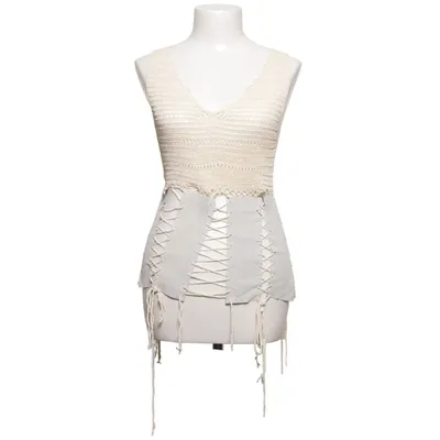 Top (Beige, Grå) fra Zora Læder, Linned, Silke, Viscose