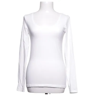 T-shirt à manches longues (Blanc) de Zalando Essentials Coton, Élasthane